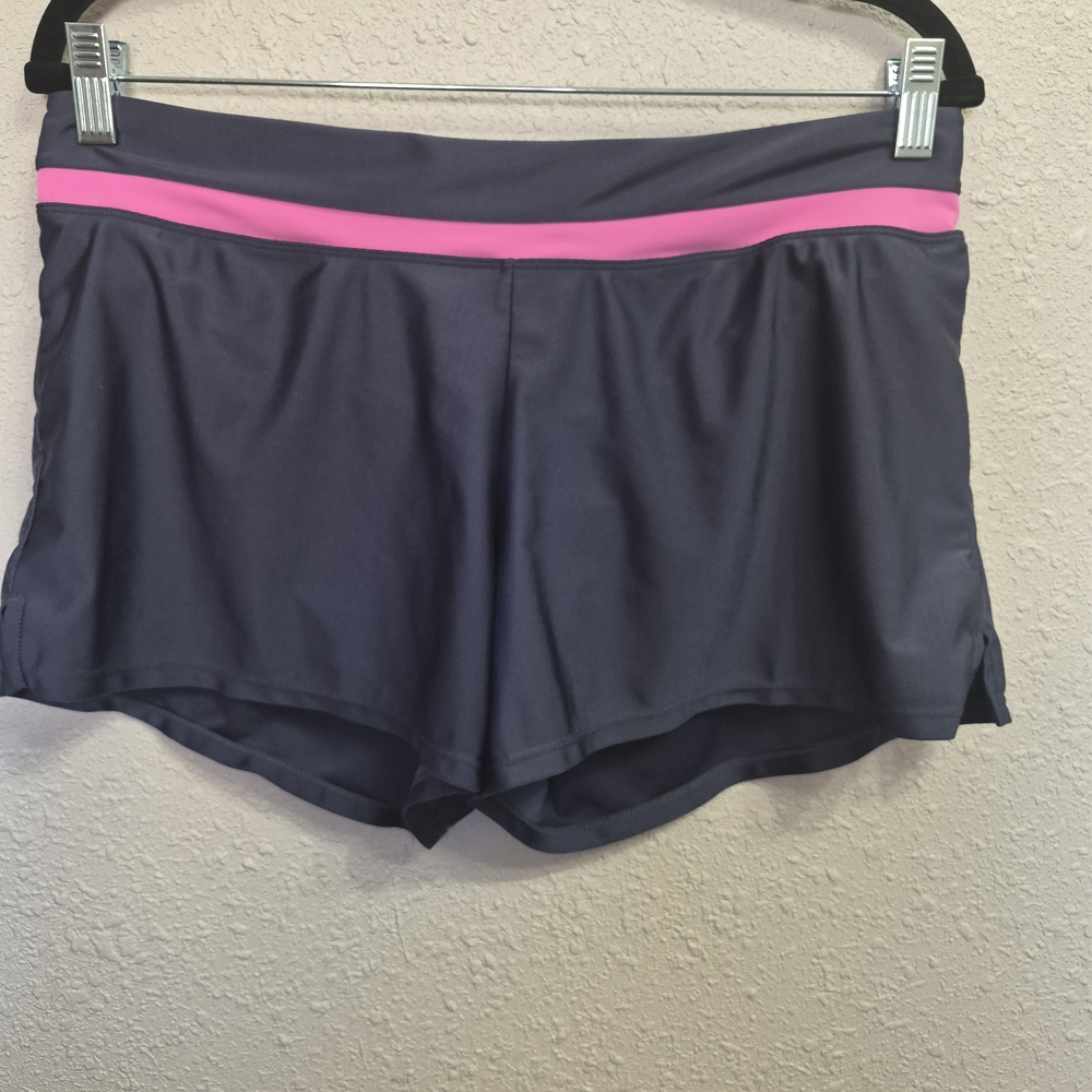 ZeroXposur Women's Swim Shorts - Gray and Pink